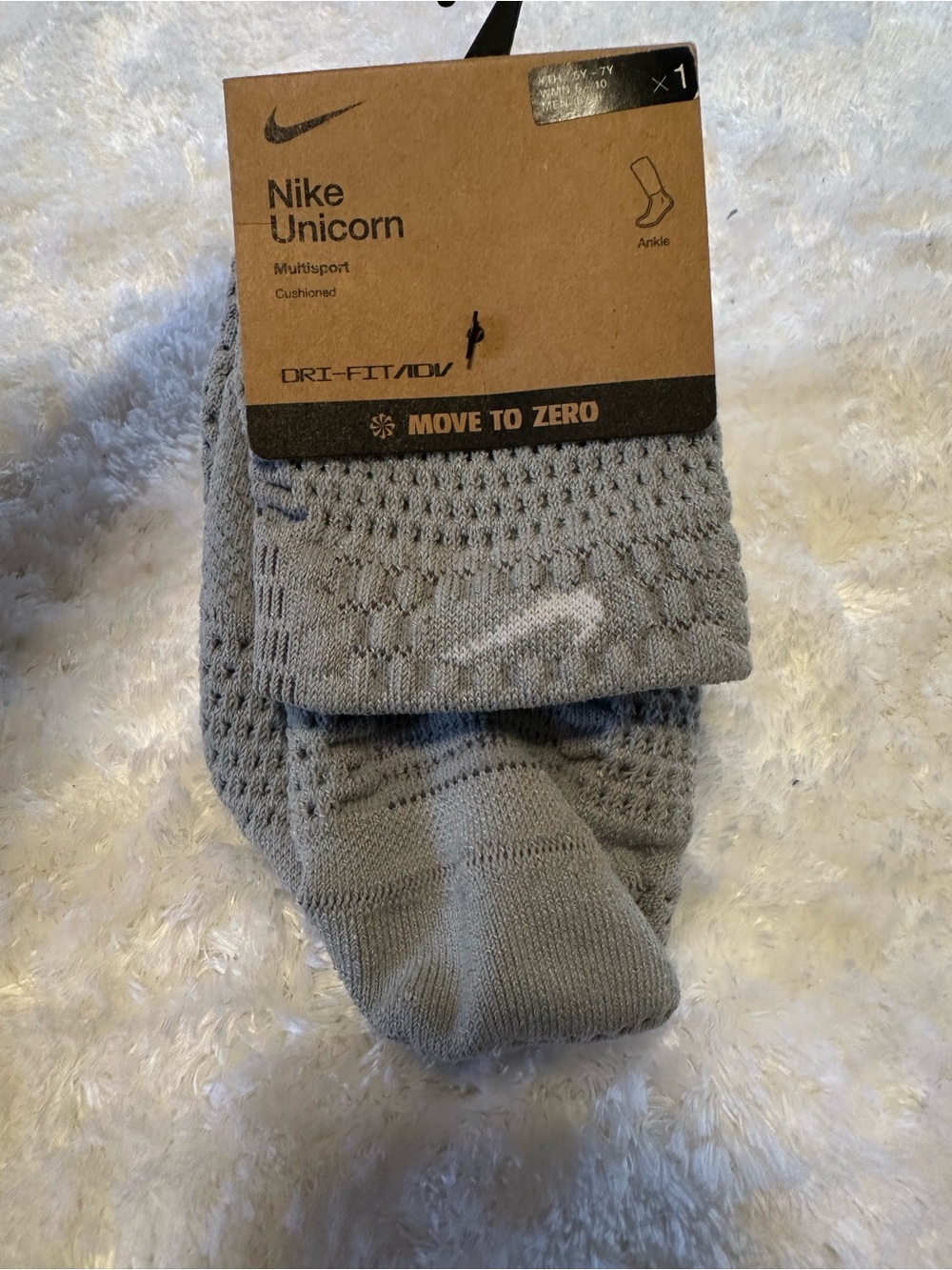 Nike Gray Unicorn Socks